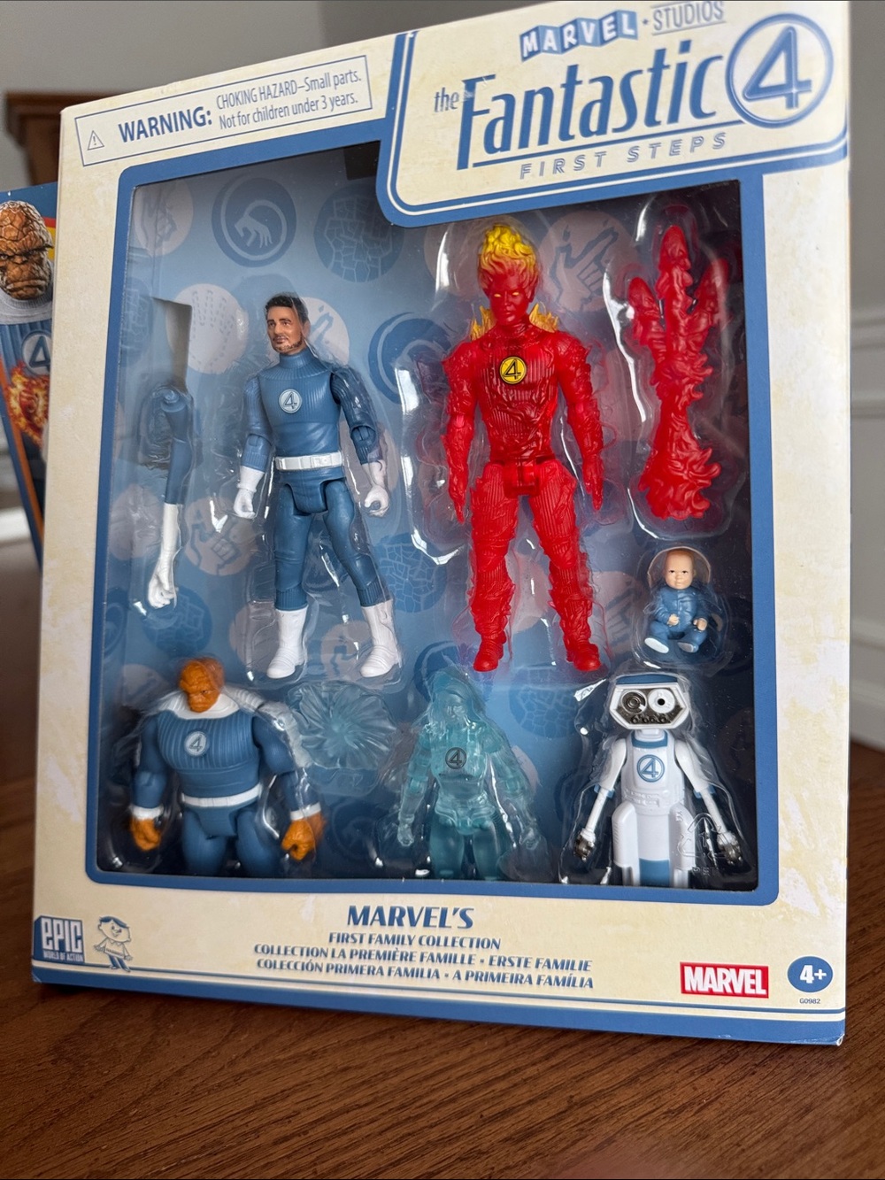 Marvel Fantastic Four First Steps 6-Piece Action Figure Set - Blue, Red, White